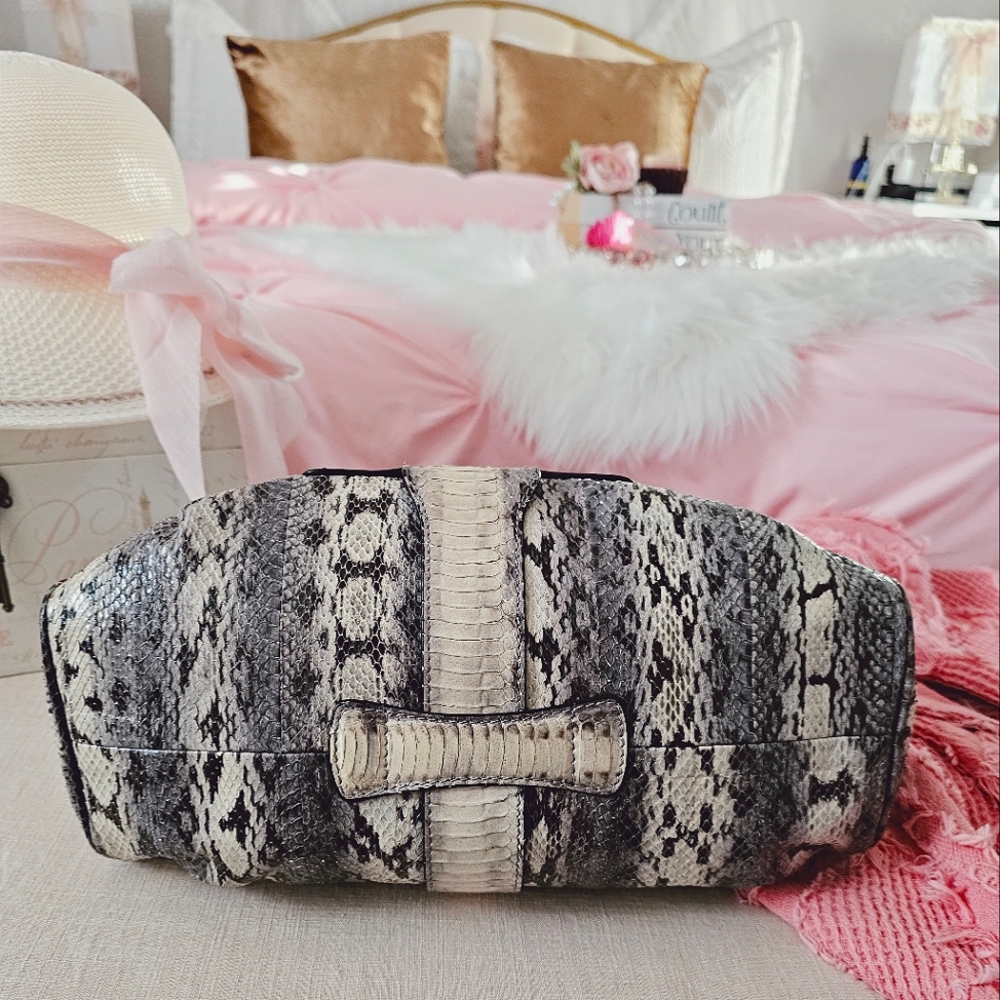 Jimmy Choo Authentic Ramona Python Snake Handbag - image 5